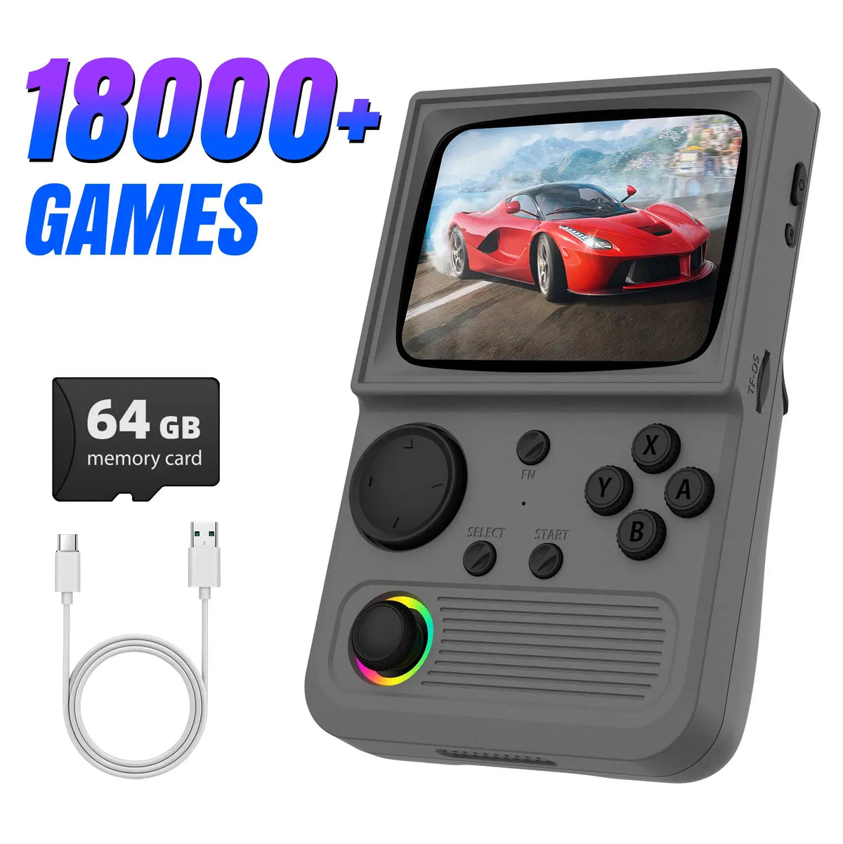 AISLPC R36T Handheld Game Console 18000+Game 3.5'' IPS Screen Wi-Fi Multiplayer Portable Pocket TV Video Console Ship From US - Nexvibe