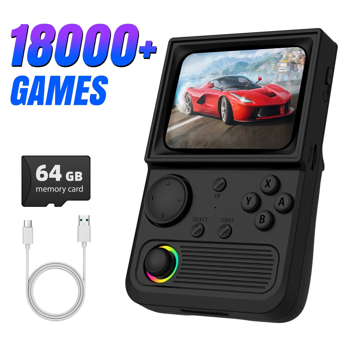 AISLPC R36T Handheld Game Console 18000+Game 3.5'' IPS Screen Wi-Fi Multiplayer Portable Pocket TV Video Console Ship From US - Nexvibe