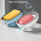 Quick-Dry Soap Dish, 2-Tier Detachable with Drainage Plate, Keeps Sink Dry | Fast US Shipping