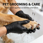 Disposable Nitrile Gloves 100PCS Powder Free Latex Free Puncture Resistant for Kitchen Cleaning Industrial Use