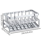 Over-Sink Kitchen Organizer - Sponge Holder & Drying Rack with Faucet Mount, Space-Saving Storage for Sponges and Brushes