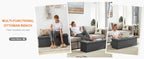 JHK Folding Storage Ottoman Bench Living Room Hidden Storage Footstool Toy Box Bedroom Strong Load-bearing Capacity Stool