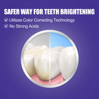 EELHOE 30ML Purple Whitening Toothpaste Teeth Stains Odors Removal Brighten Teeth  Gentle Gum Care Portable Travel Daily Use