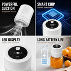 Portable Electric Vacuum Sealer Powerful Air Extraction LED Power Display USB Charging Compatible with Wide-mouth/Regular-mouth Mason Jars