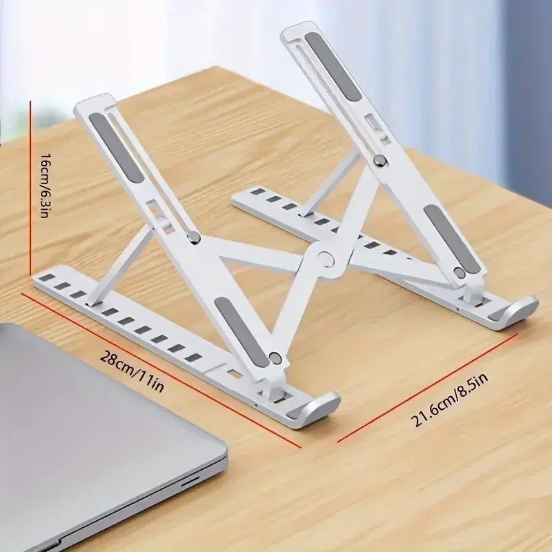 Adjustable Laptop Stand Portable Foldable Notebook Bracket Computer Monitor Holder For Macbook Air iPad Tablets Base Accessories - Nexvibe