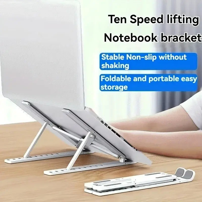 Adjustable Laptop Stand Portable Foldable Notebook Bracket Computer Monitor Holder For Macbook Air iPad Tablets Base Accessories - Nexvibe