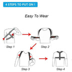 Men and Women Sitting Posture Correction Belt Shoulder Straight Back Back Posture Correction Belt Hunchback Corrector Adult