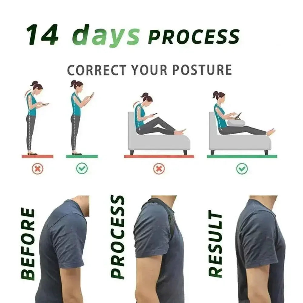 Men and Women Sitting Posture Correction Belt Shoulder Straight Back Back Posture Correction Belt Hunchback Corrector Adult