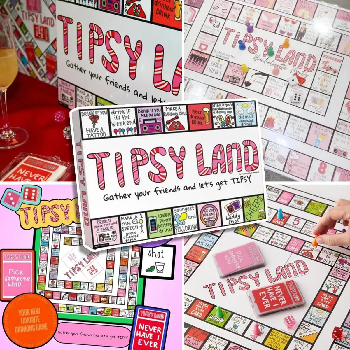 Adult Drinking Game Set - Perfect for Parties & Holiday season Eve Gatherings, Interactive Fun Board Games - Nexvibe