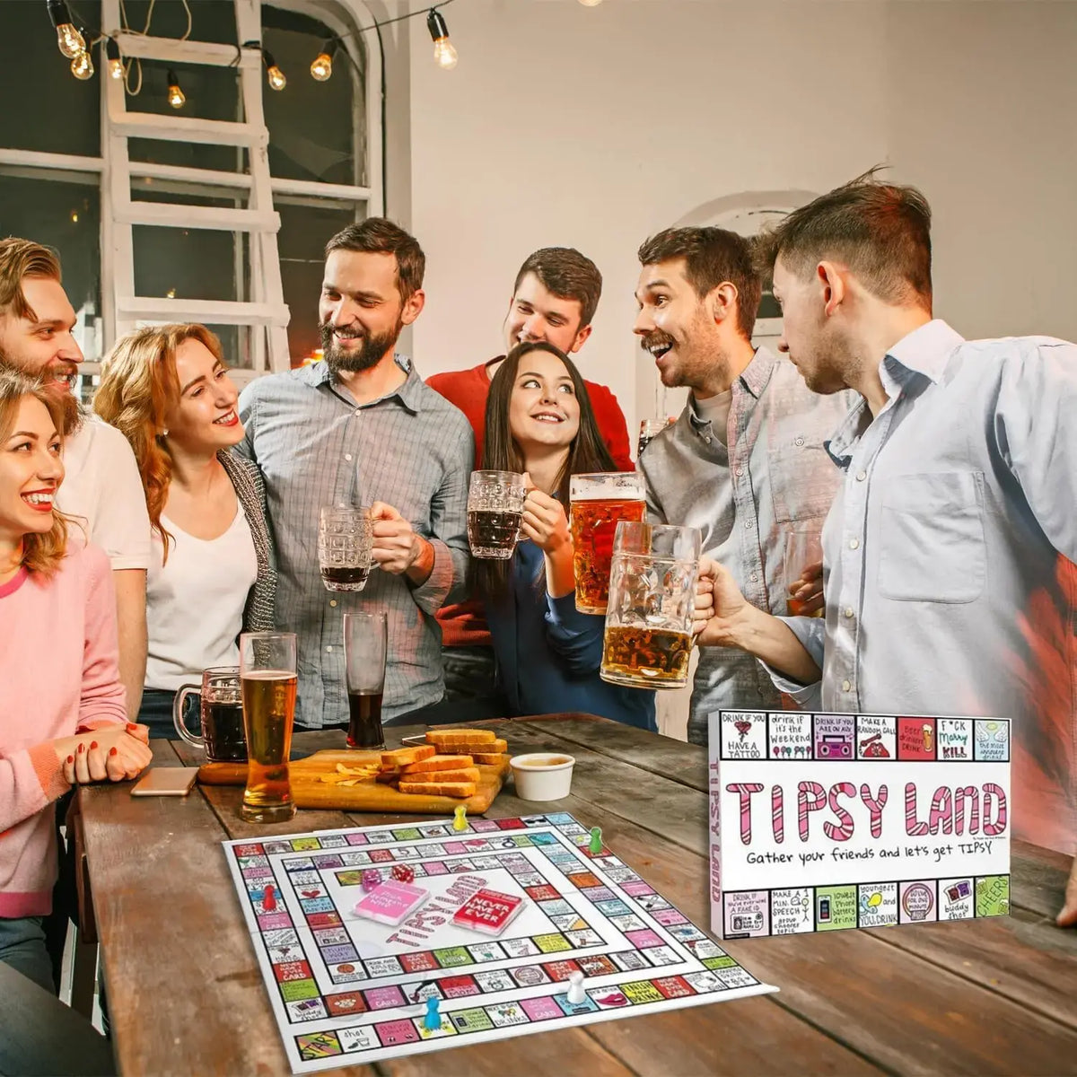 Adult Drinking Game Set - Perfect for Parties & Holiday season Eve Gatherings, Interactive Fun Board Games - Nexvibe