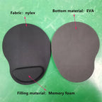 EVA Wrist Support Mouse Pad, Office Keyboard Wrist Rest, Memory Foam Non-slip Mouse Pad