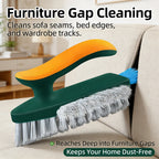 3-In-1 Multi-Function Cleaning Brush Hard Bristle Scrub Brush With Gap Brush T-Handle Grout Cleaner For Bathroom Kitchen Window