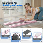 MERACH Pilates Board Multifunctional Abdominal Plate Detachable Ab Trainer with Anti-Slip Design Portable Pilates Reformer