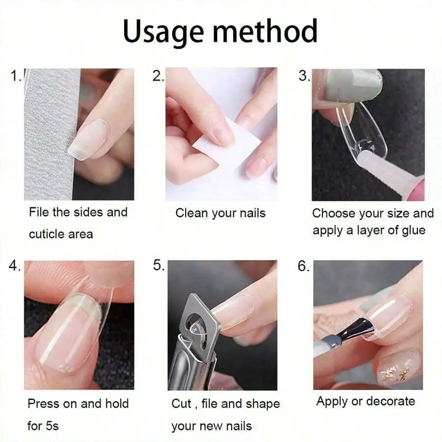 Nail Glue, Super Strong Nail Glue For Acrylic Nails Long Lasting Professional Nail Tip Glue For Press On Nails Bond For Acrylic Nails Adhesive Nail Glue For False Nail Tips 2g/0.07OZ/PCS