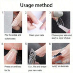 Nail Glue, Super Strong Nail Glue For Acrylic Nails Long Lasting Professional Nail Tip Glue For Press On Nails Bond For Acrylic Nails Adhesive Nail Glue For False Nail Tips 2g/0.07OZ/PCS