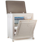 Foldable Storage Box with Wheels – Large Capacity, Dustproof & Multi-Purpose Storage Cabinet, Household Organizer Items