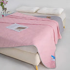 Queen Size Cooling Blanket - Breathable & Lightweight Cooling Comforter, Ice Silk Thin Quilt for Hot Weather & Airy Rooms