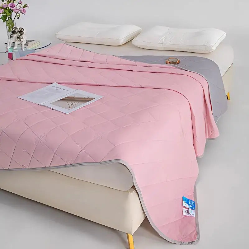Queen Size Cooling Blanket - Breathable & Lightweight Cooling Comforter, Ice Silk Thin Quilt for Hot Weather & Airy Rooms
