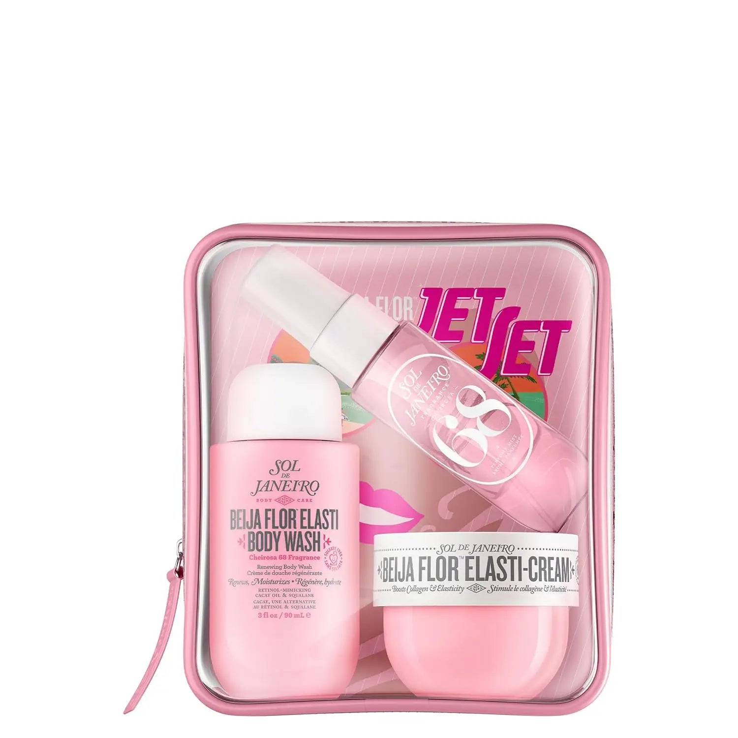 Sol de Janeiro Cheirosa Perfume Mist Gift Set – Tropical Dragon Fruit, Lychee, Vanilla & Musk Scent, Refreshing Hair & Body Fragrance, Perfect Present for Women, Summer-Ready Aroma
