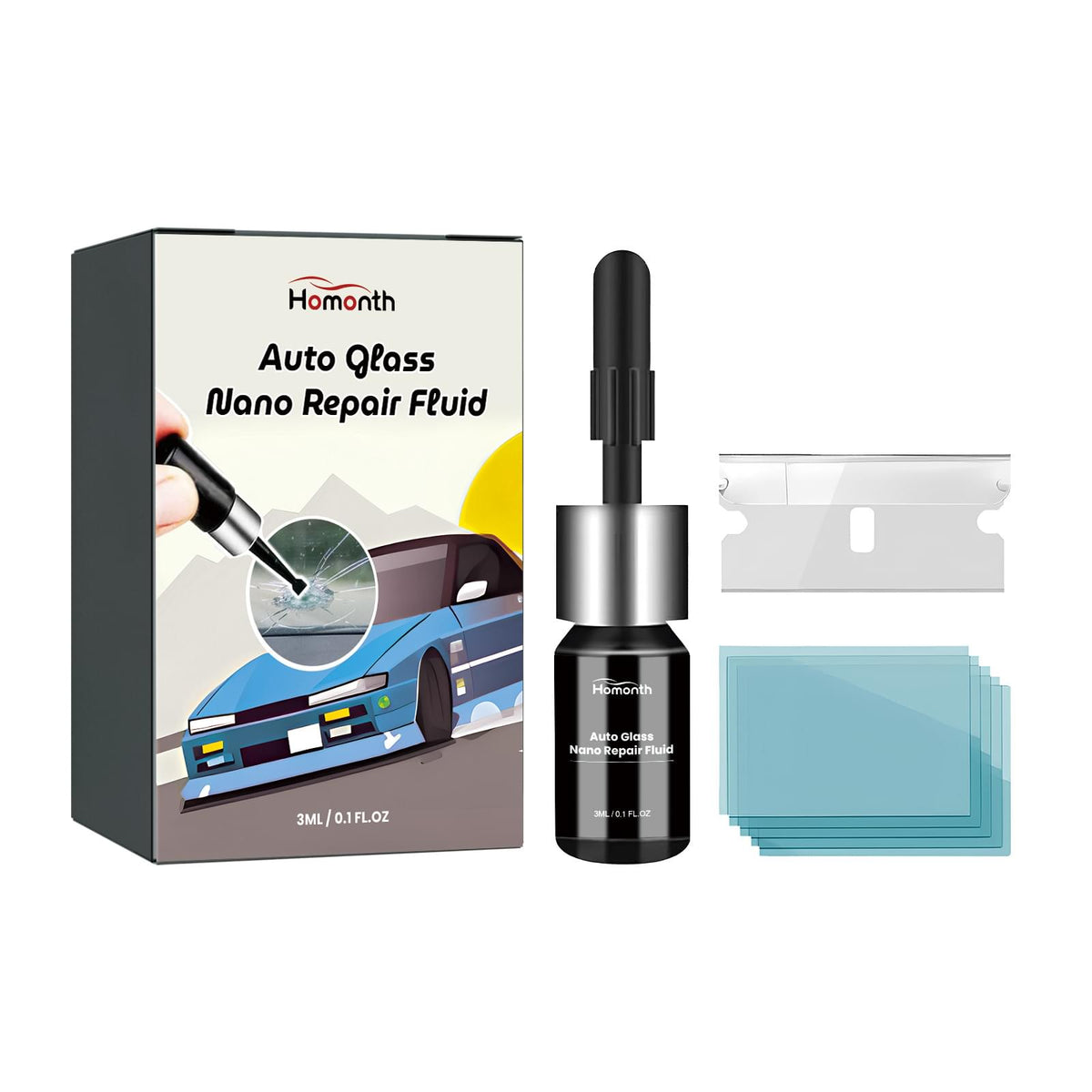 Auto Glass Nano Repair Fluid Auto Windshield Cracks Quick Repair Adhesive Repair - default title