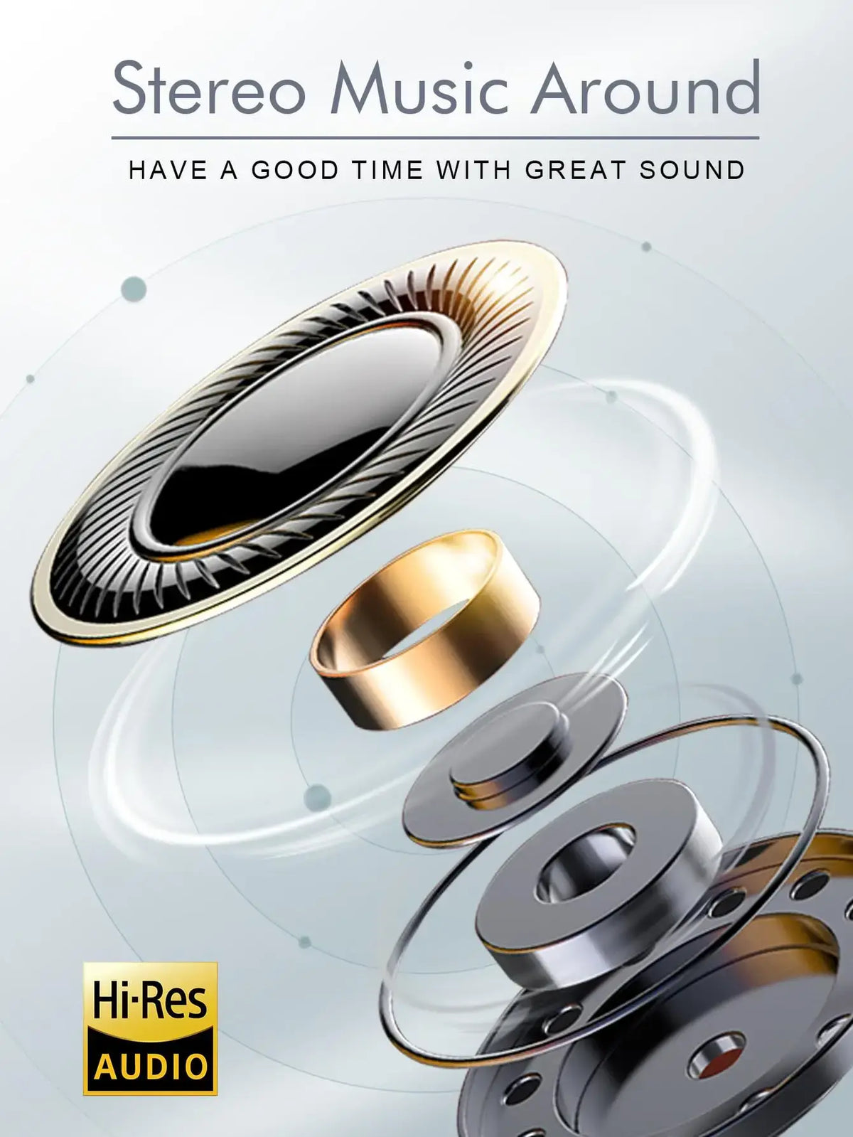 B36 Wireless Bluetooth 5.3 Over-Ear Headphones with ANC Noise Cancelling 8H Playtime Ergonomic Design HD Microphone