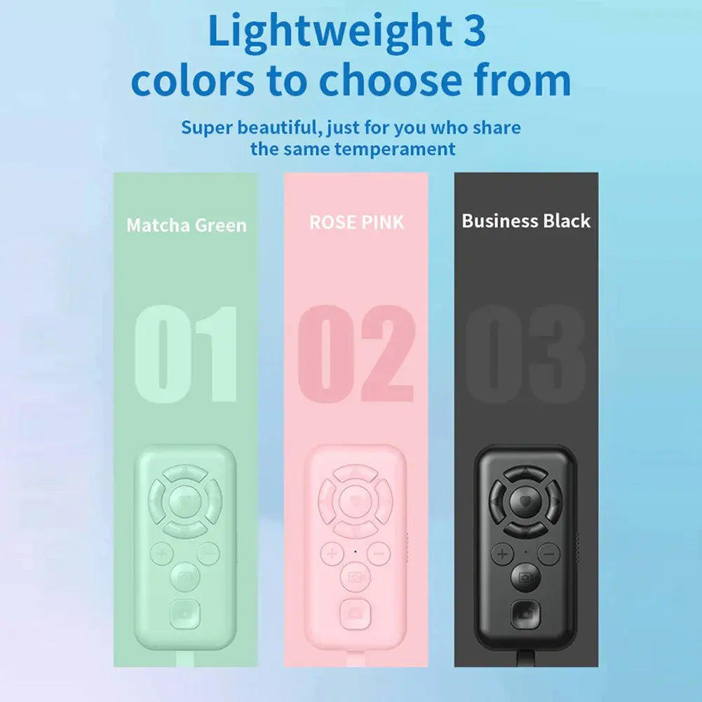 BT Remote Control Multi-Function Mini Self-Timer BT 5.3 Wireless Phone‌ Controller for Content Navigation Novel Reading - Nexvibe