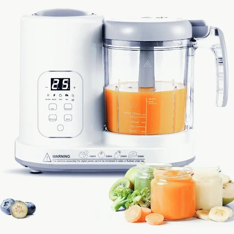 Baby Food Maker Steamer Blender 4 in 1 Auto Steam Blend and Puree Maker Self-Clean for Healthy Baby Toddler Meal Prep BPA-Free - Nexvibe