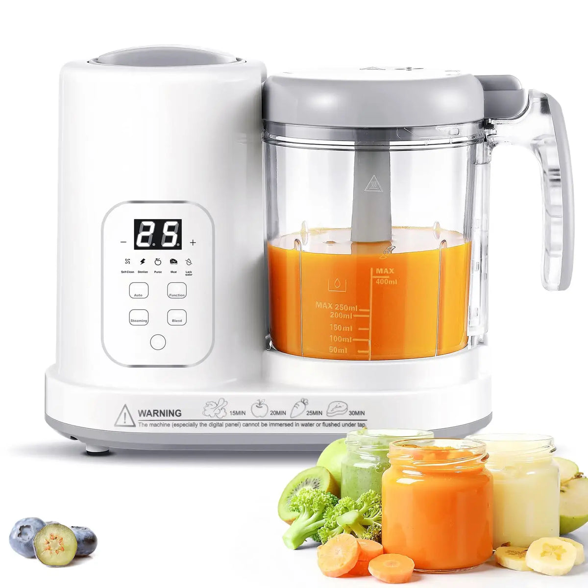 Baby Food Maker Steamer Blender 4 in 1 Auto Steam Blend and Puree Maker Self-Clean for Healthy Baby Toddler Meal Prep BPA-Free - Nexvibe