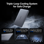 Baseus 5000mAh Magnetic Power Bank 15W PD 20W Wired Charging Thin Card-Sized Slim Portable Powerbank for iPhone 17