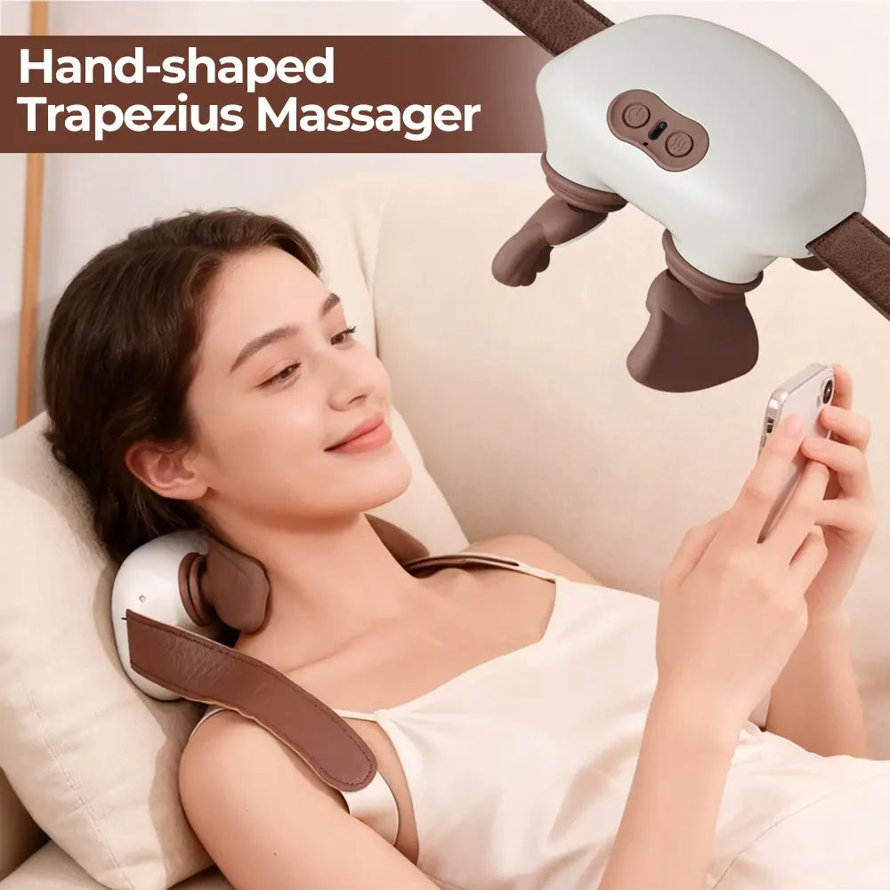 Bionic Pressure Neck Massager Back and Shoulder Massager Electric Kneading Neck Deep Massage Muscle Relax - Nexvibe