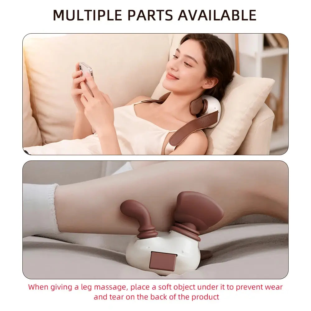 Bionic Pressure Neck Massager Back and Shoulder Massager Electric Kneading Neck Deep Massage Muscle Relax - Nexvibe