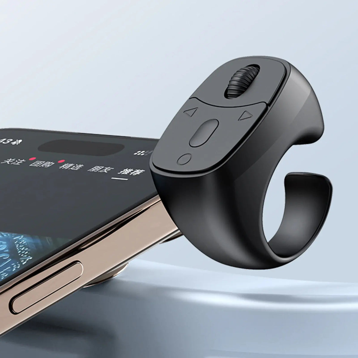 Bluetooth-Compatible 5.3 Remote Control Mouse Finger Ring Mouse Fingertip Remote Control Wireless Camera Shutter Selfie Button - Nexvibe
