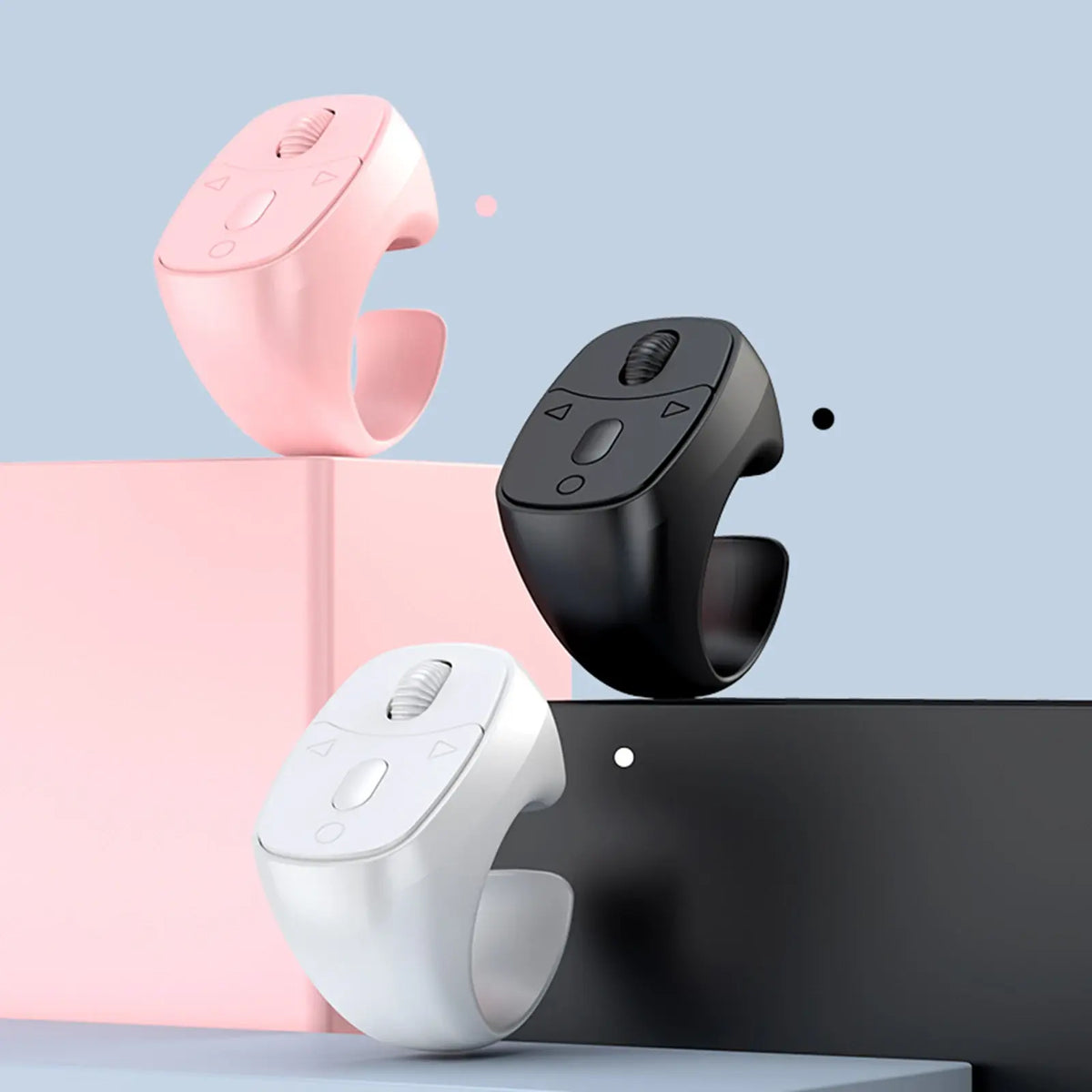 Bluetooth-Compatible 5.3 Remote Control Mouse Finger Ring Mouse Fingertip Remote Control Wireless Camera Shutter Selfie Button - Nexvibe