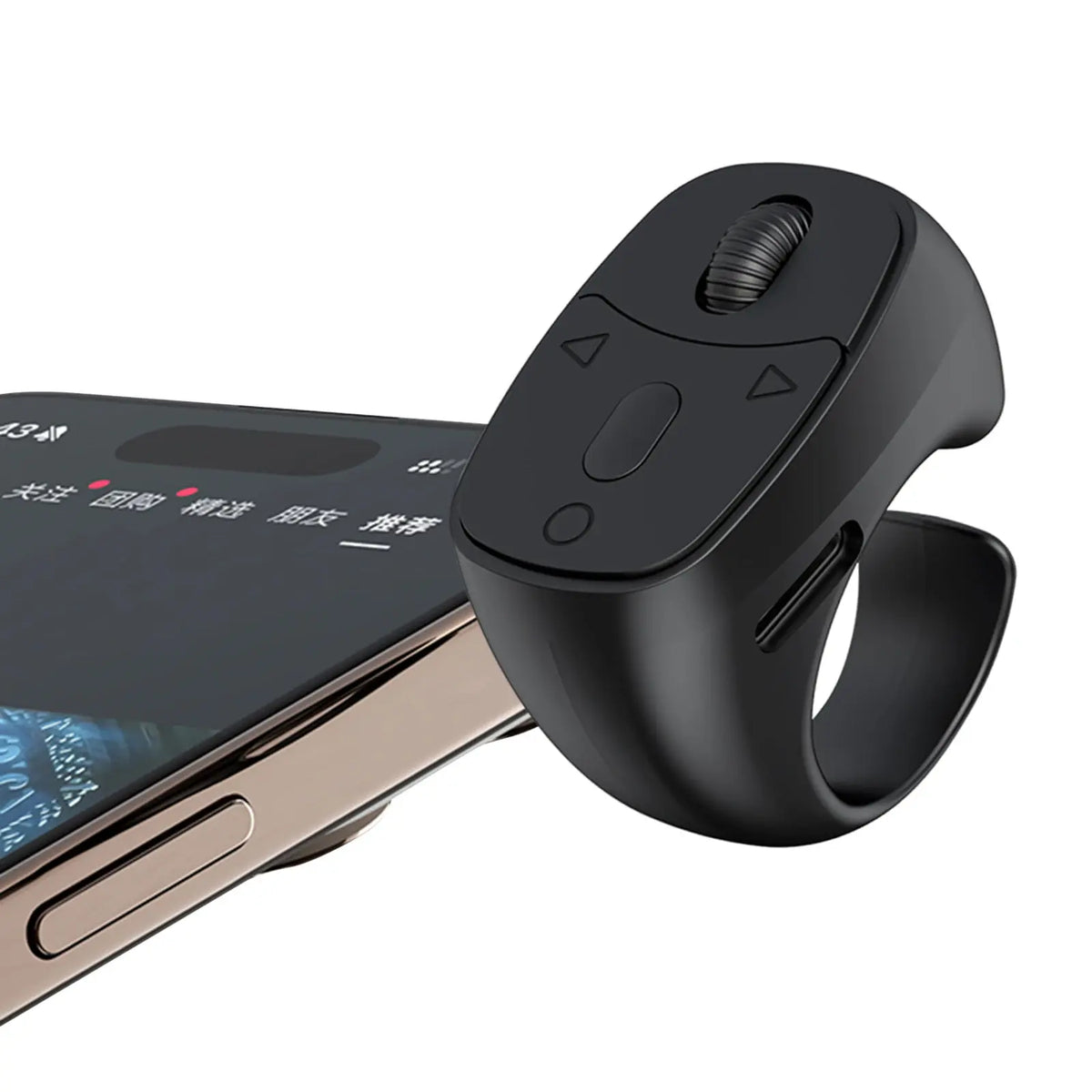 Bluetooth-Compatible 5.3 Remote Control Mouse Finger Ring Mouse Fingertip Remote Control Wireless Camera Shutter Selfie Button - Nexvibe