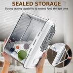 Bread Box For Kitchen Countertop, Airtight Bread Storage Container, Time Recording Bread Keeper with Lid,Bread Storage For Homemade Breads, Toast, And Cookies, White Bread Holder. - Nexvibe