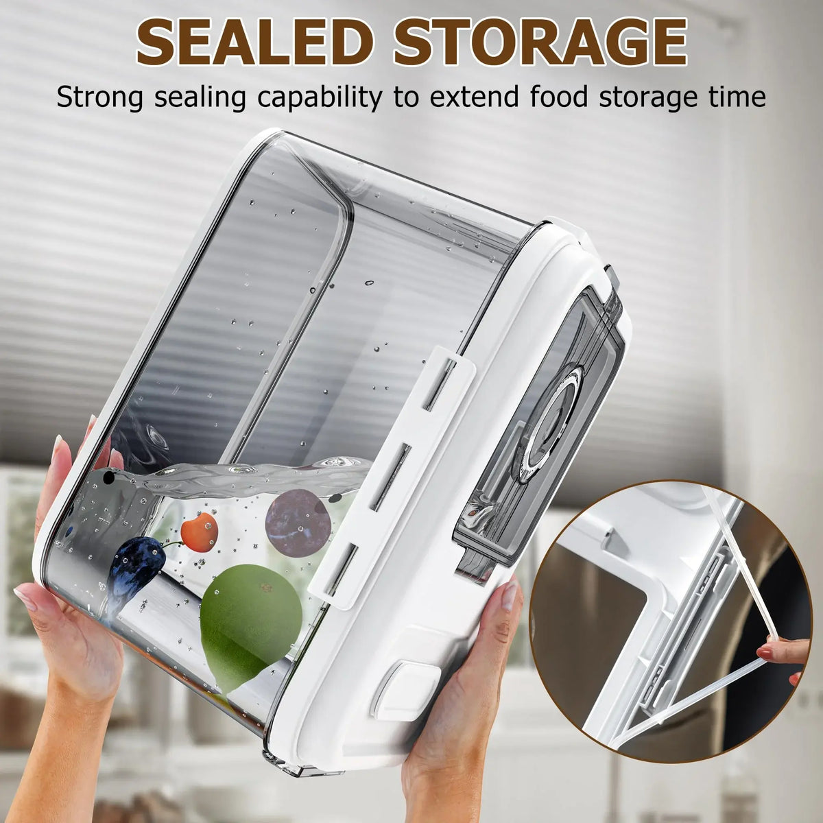 Bread Box For Kitchen Countertop, Airtight Bread Storage Container, Time Recording Bread Keeper with Lid,Bread Storage For Homemade Breads, Toast, And Cookies, White Bread Holder. - Nexvibe