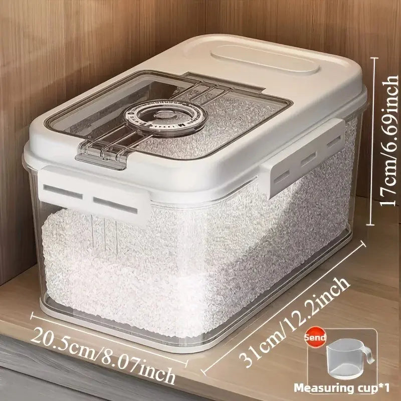 Bread Box For Kitchen Countertop, Airtight Bread Storage Container, Time Recording Bread Keeper with Lid,Bread Storage For Homemade Breads, Toast, And Cookies, White Bread Holder. - Nexvibe