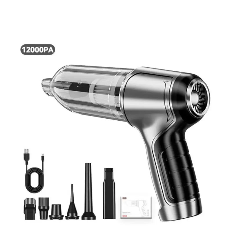 Brushless Car Vacuum Cleaner Cordless Handheld Auto Vacuum Home & Car Dual Use Mini Vacuum Cleaner with Builtin