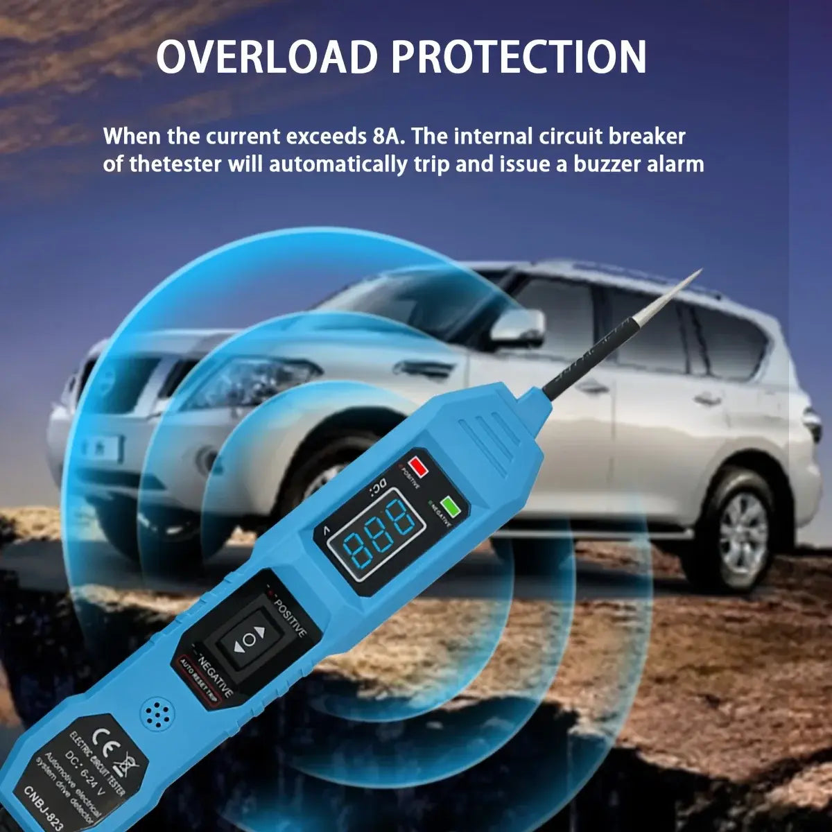 CNBJ-823 Car Power Circuit Tester Automotive Diagnostic Tool for Electrical System Inspection - Nexvibe