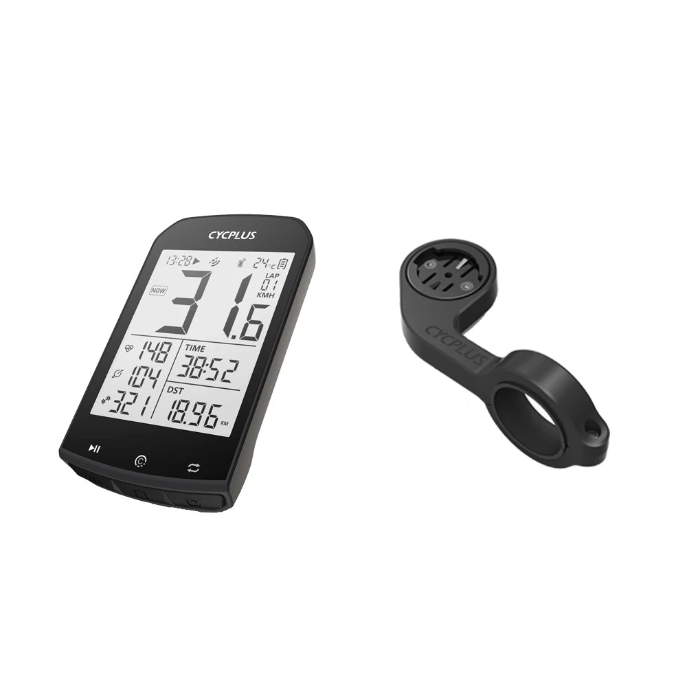 CYCPLUS M1 + Z1 Cycling GPS Wireless Bike Computer With BLE 5.0/ANT+ with 2.9’’ LCD Screen Auto Backlight IPX6
