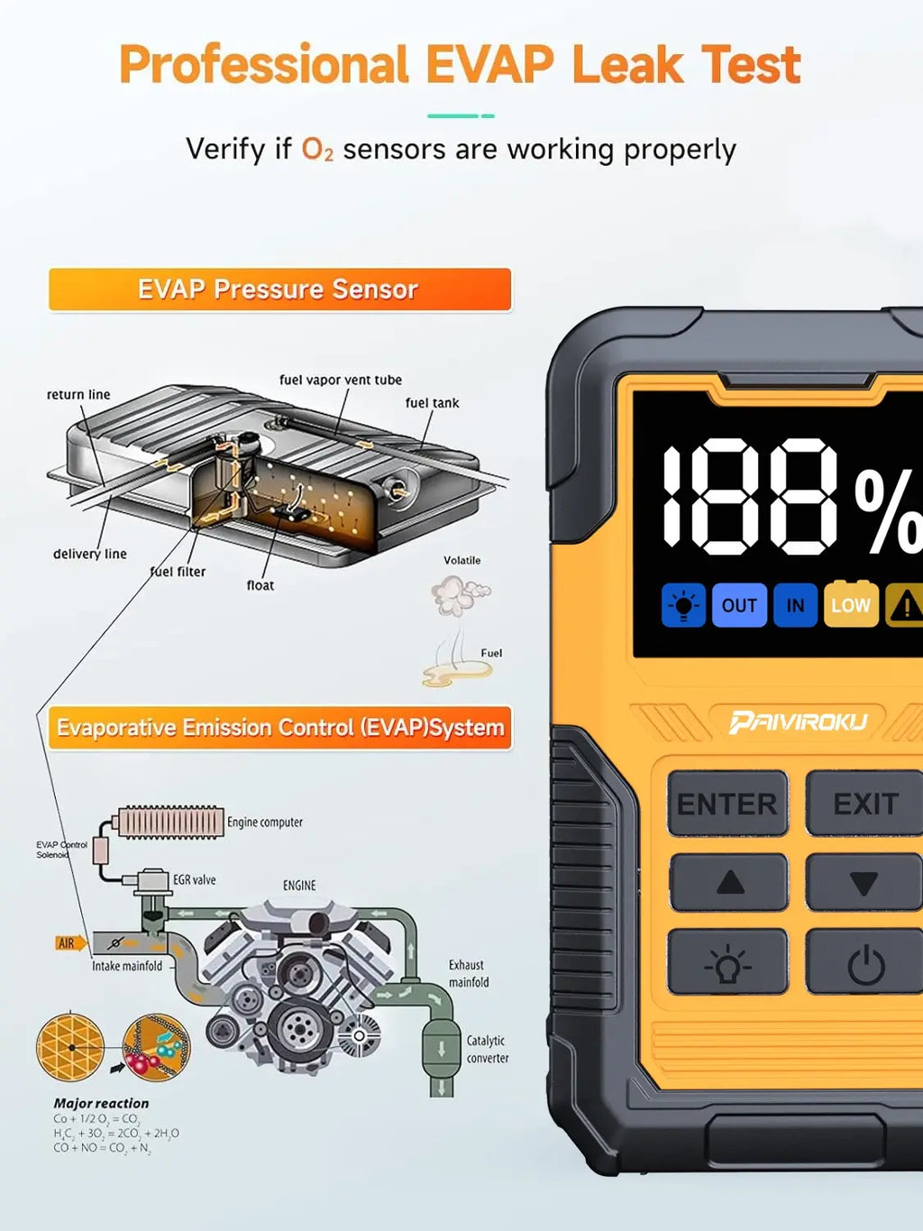 Car Battery Jump Starter with OBD2 Scanner 5000A Battery Jumper Starter，Code Reader for Check Engine Light Diagnostic