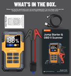 Car Battery Jump Starter with OBD2 Scanner 5000A Battery Jumper Starter，Code Reader for Check Engine Light Diagnostic