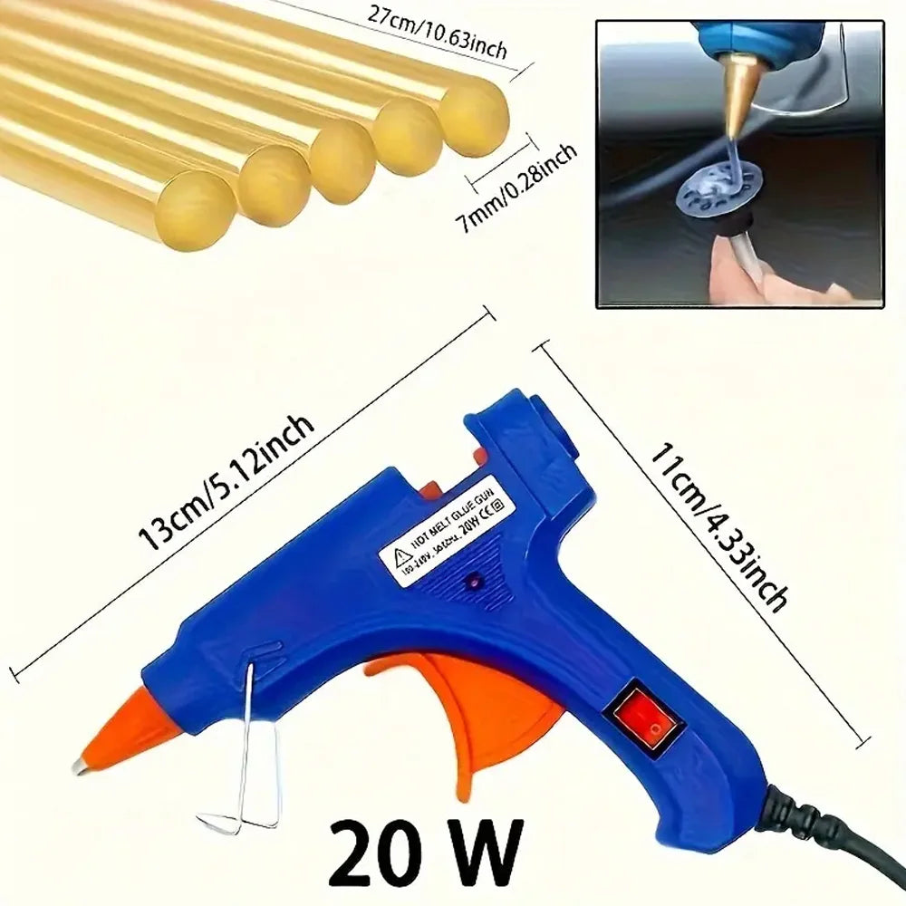 Car Dent Puller Kit for Dent Removal Paintless Dent Removal Kit Slide Hammer T-Bar Dent Remover Tool for Car Door Ding