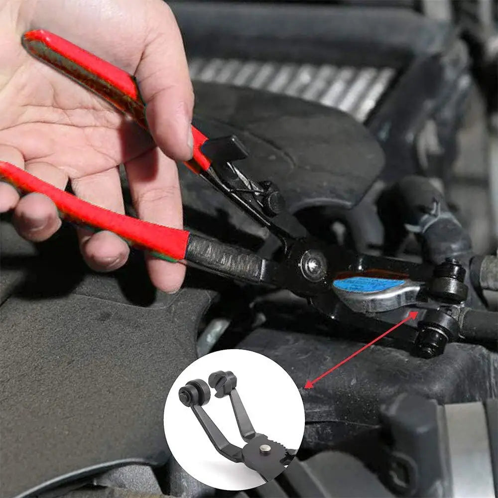 Car Hose Clamping Pliers Bendable Hose Clamps Cable Type Flex Cable Straight Hose Bundle Removal Long Clamps Auto