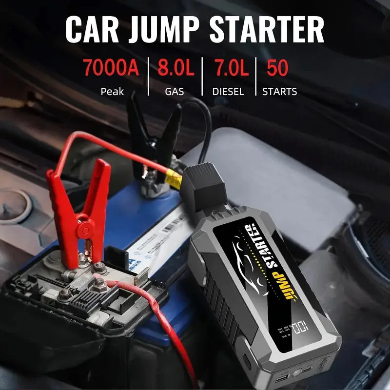 Car Jump Starter 5000A Jump Starter Battery Pack (Up to 8L Gas & 7L Diesel Engines),20000mAh Battery Jumper Charger