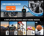 Car Jump Starter with Air Compressor Peak 5000A Auto Battery Booster 150PSI Air Pump Portable Power Bank Tire Inflator