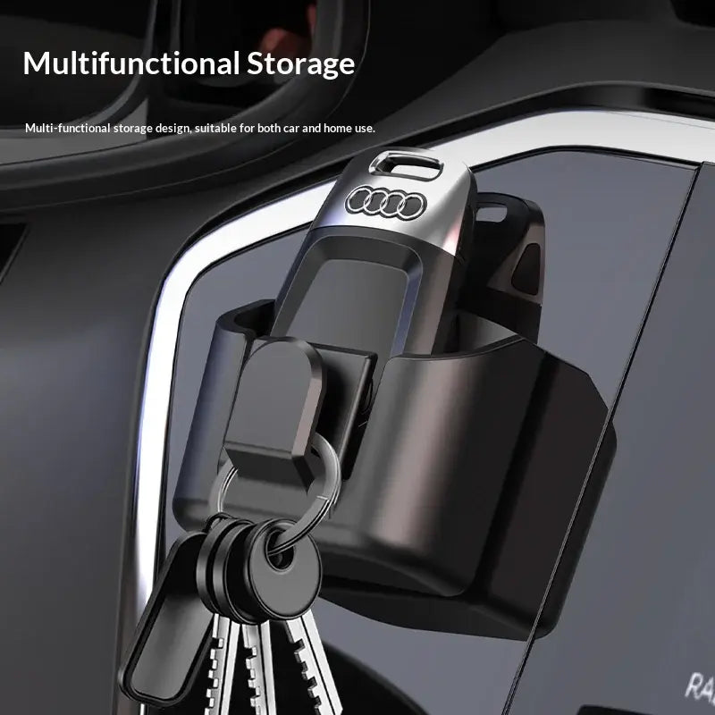 Car Key Storage Box Storage Box for Vehicle Supplies Dashboard Central Control Console Highspeed Toll Card Storage Box Card Slot - Nexvibe
