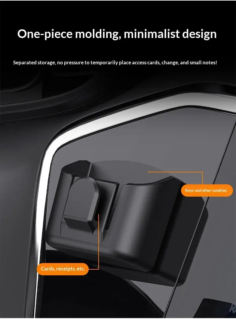 Car Key Storage Box Storage Box for Vehicle Supplies Dashboard Central Control Console Highspeed Toll Card Storage Box Card Slot - Nexvibe