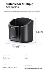 Car Key Storage Box Storage Box for Vehicle Supplies Dashboard Central Control Console Highspeed Toll Card Storage Box Card Slot - Nexvibe
