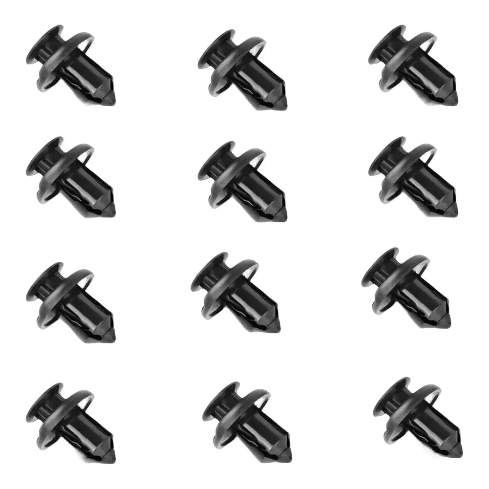 Car Rivet Fastener 10mm Bumper Clip Retainer Screw Black Door Panel Fender Liner Retainer Clip Plastic Auto Bumper Fender Buckle - Nexvibe